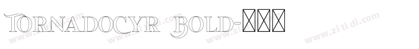 TornadoCyr Bold字体转换